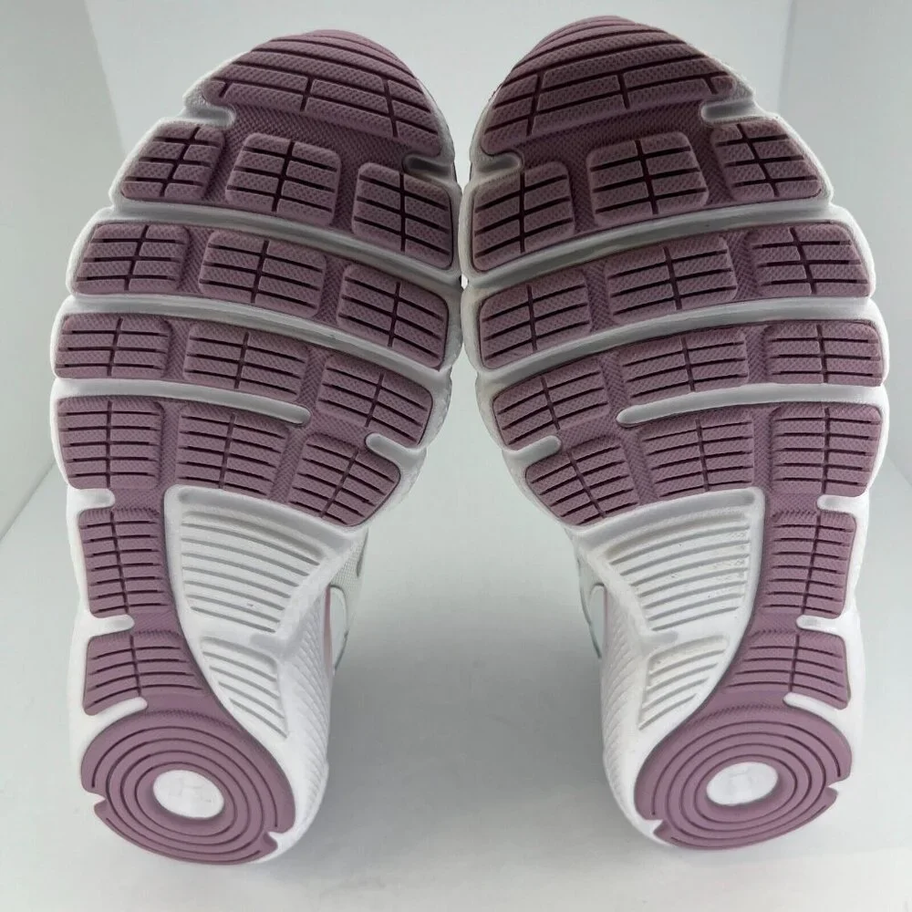 Under Armour Womens White Charged Assert 9 Lace Up Size 8.5 Running Shoes